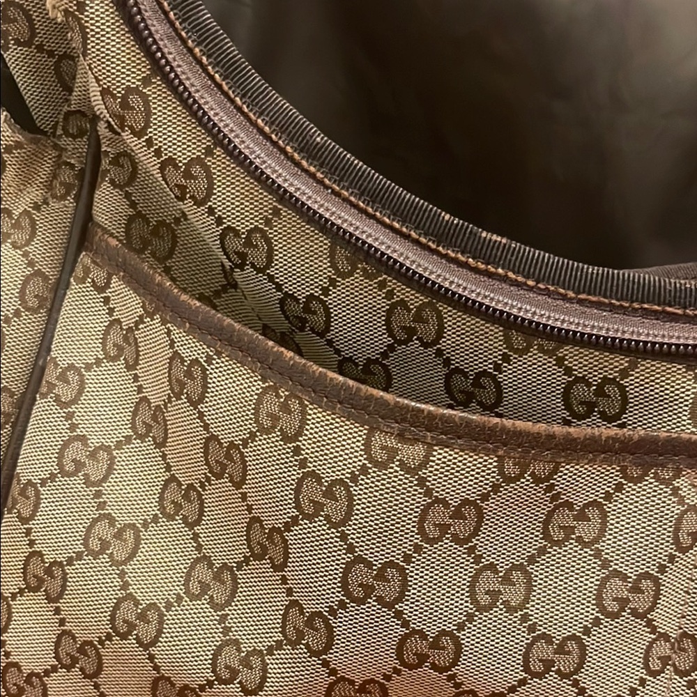 Gucci Brown Baby Bag with Signature Monogram - Picture 11 of 12